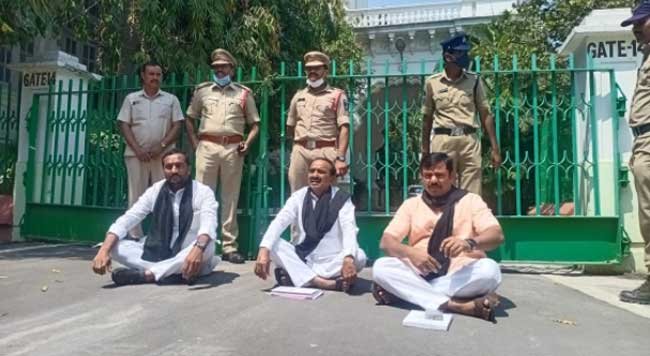 అసెంబ్లీ మొదటి రోజునే బిజెపి ఎమ్యెల్యేల సస్పెన్షన్, అరెస్ట్