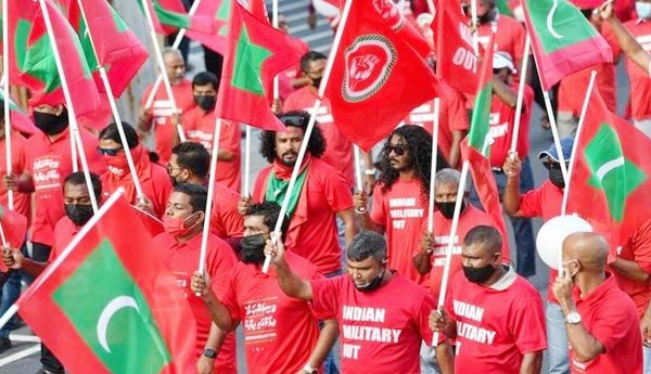 మాలెలో ప్రతిపక్షాల ‘ఇండియా అవుట్’ ర్యాలీపై నిషేధం