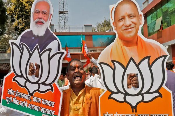 నాలుగు రాష్ట్రాల్లో తిరిగి బీజేపీకి, పంజాబ్ లో ఆప్ సంచలనం