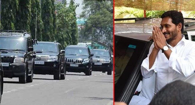 సీఎం జగన్ కాన్వాయ్ వాహనాలకు నిధుల కొరత