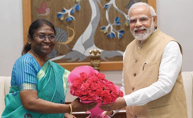 ప్రధాని మోదీ, అమిత్ షాలతో ద్రౌపది ముర్ము భేటీ