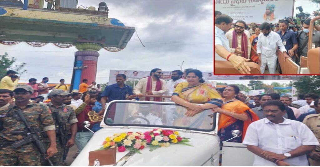 కాకతీయుల వారసుడు కమల్చంద్ర భంజ్దేవ్ కు మంత్రుల ఘన స్వాగతం