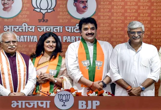 బీజేపీలో చేరిన హర్యానా మాజీ కాంగ్రెస్ నేత కుల్దీప్ బిష్ణోయ్