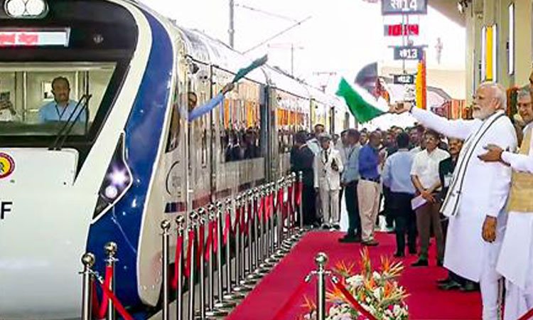 ఐదు వందేభారత్ రైళ్లను ప్రారంభించిన ప్రధాని మోదీ