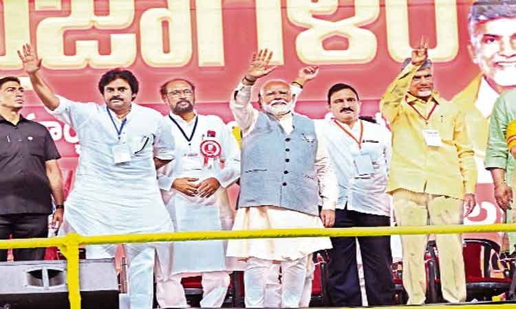 ఏపీలో జగన్ పార్టీ, కాంగ్రెస్ పార్టీ వేర్వేరు కాదు.. మోదీ