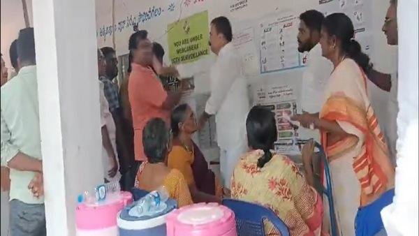 తెనాలి వైసీపీ అభ్యర్ధి చెంపదెబ్బపై ఈసీ ఆగ్రహం-హౌస్ అరెస్ట్